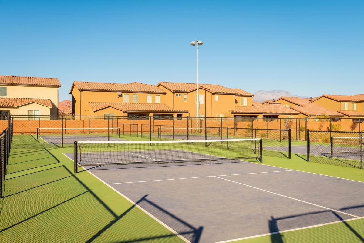 Enjoy 6 pickleball courts at bordering park