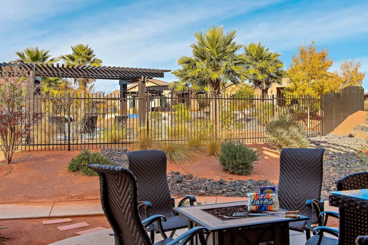 Relax by the fire in the evenings for smores