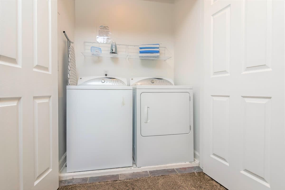 Laundry closet on 2nd level