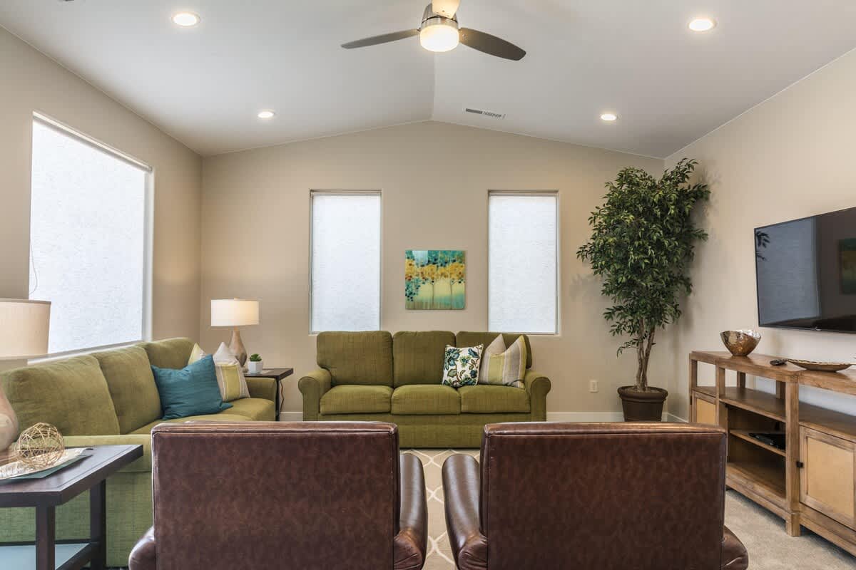 Upstairs living room - Comfortable sofas and TV