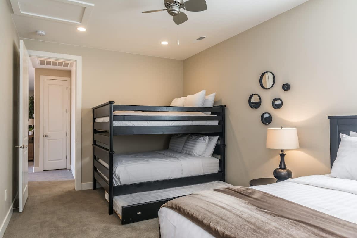 Bedroom 4 - Queen bed and full over full bunk with twin trundle