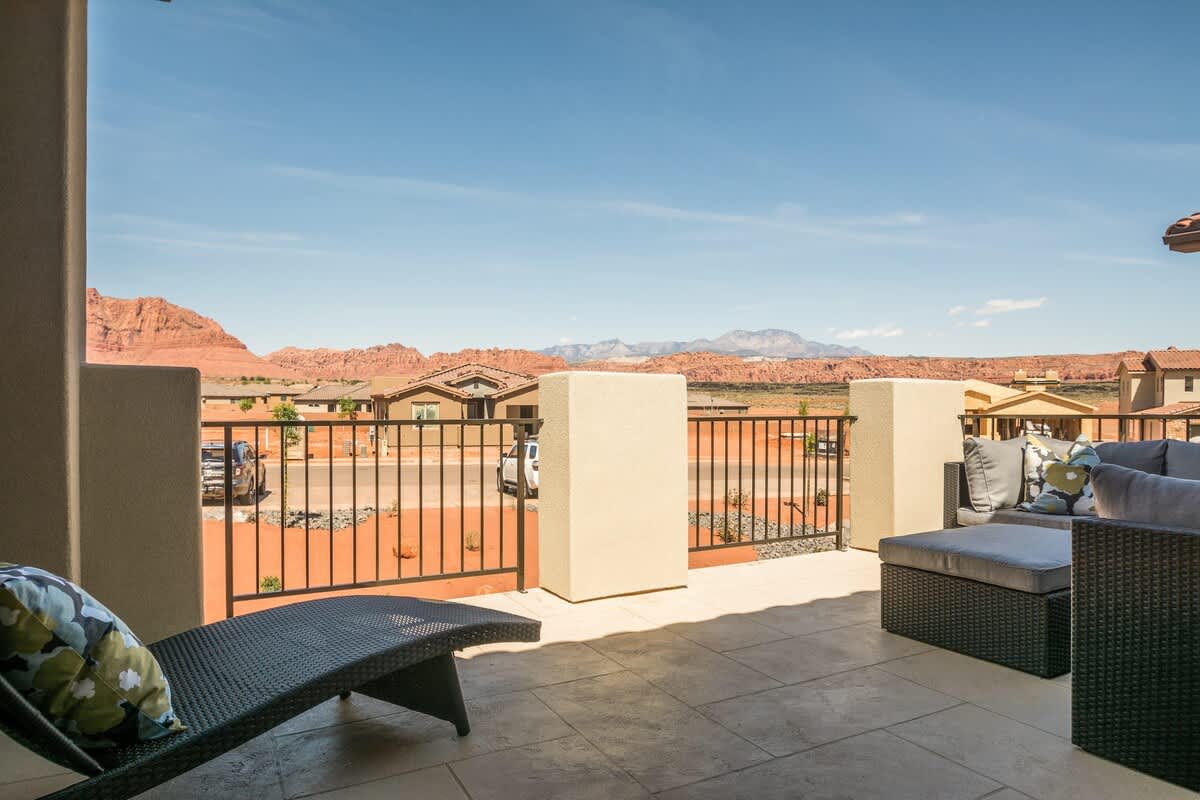 Balcony - Off the upstairs living room with lounge furniture