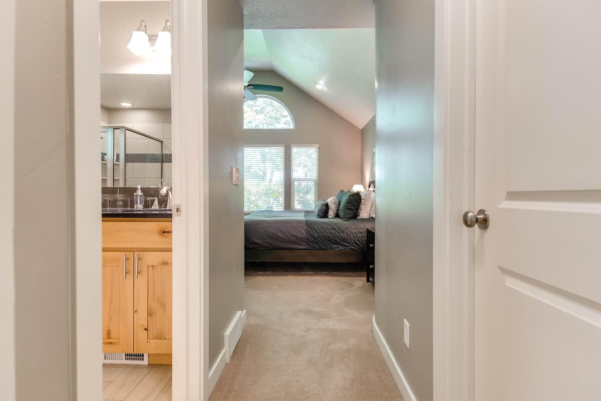 Master suite with bathroom