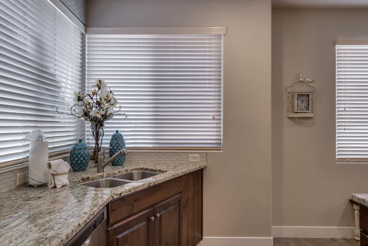 Kitchen is fully stocked with everything you could need