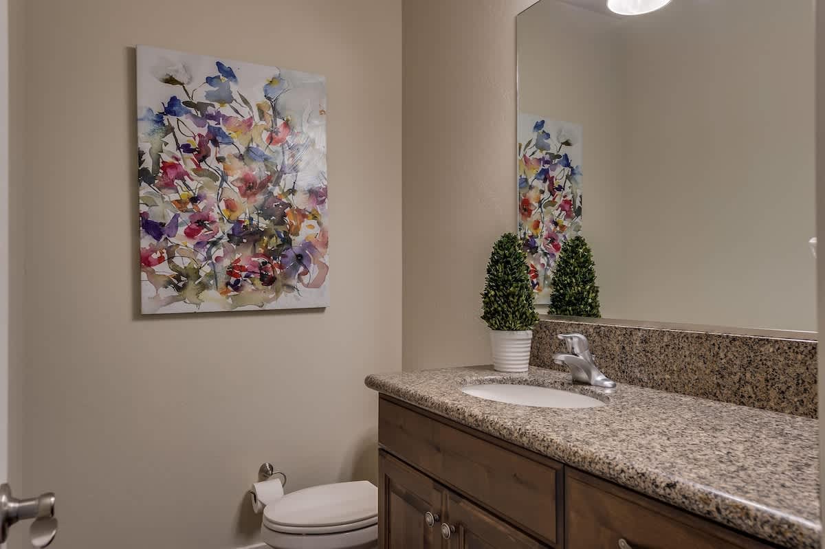 Half bathroom upstairs