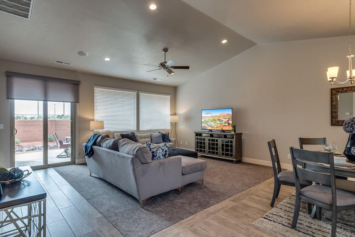 Comfortably furnished living room