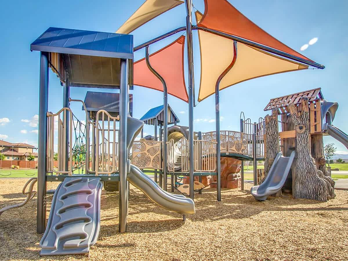  Playground at park next door kids love