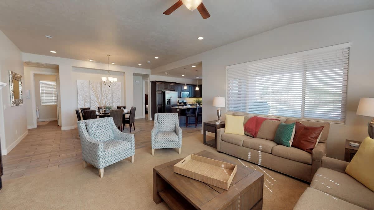 Beautiful open concept living spaces