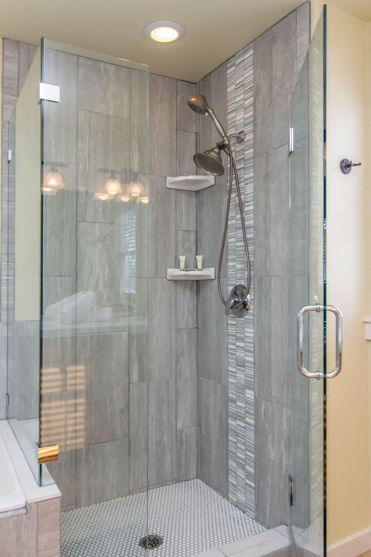 Top of the line glass shower