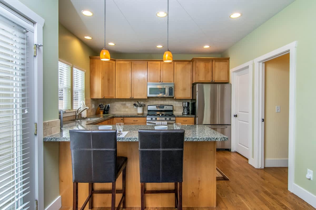 Bar seating for 2 people
