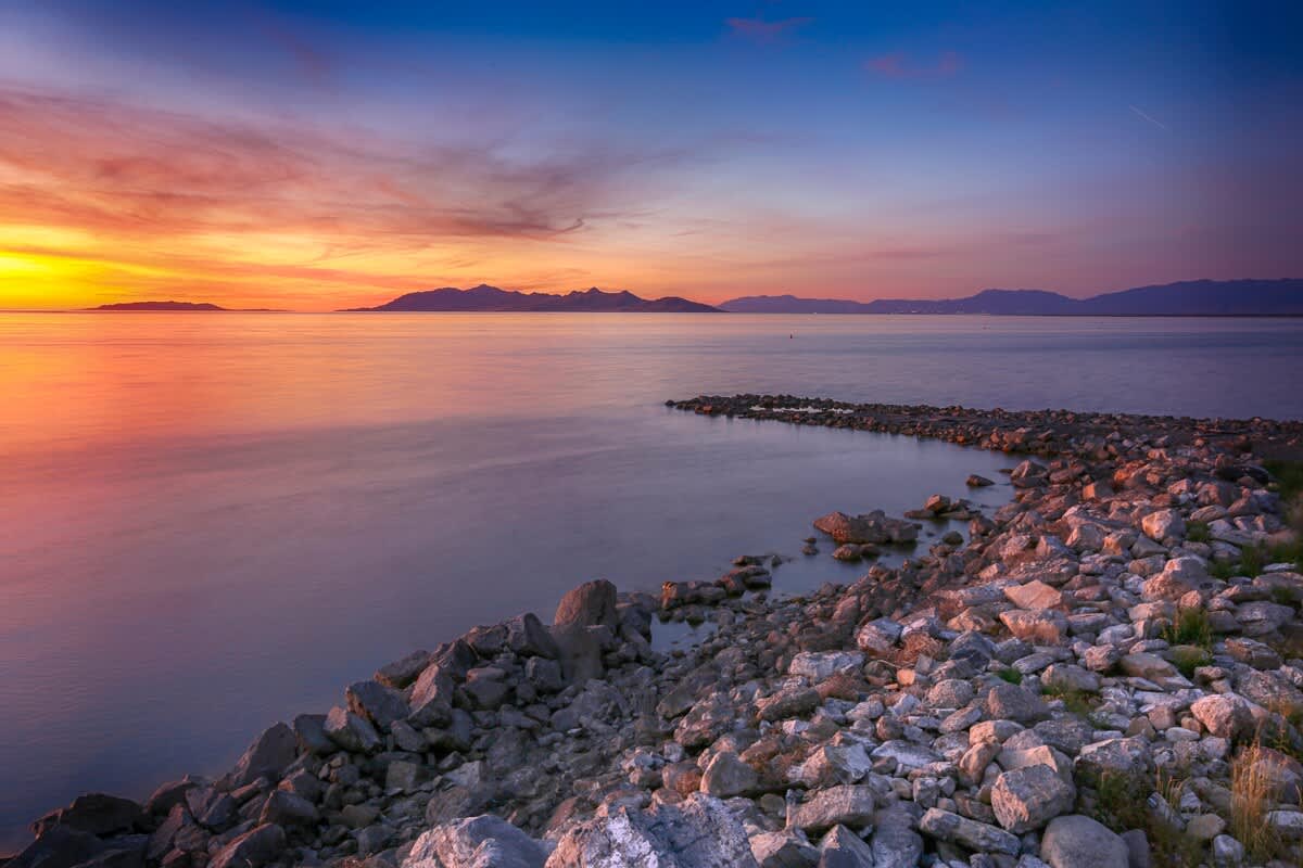 Experience the sunsets over the Great Salt Lake