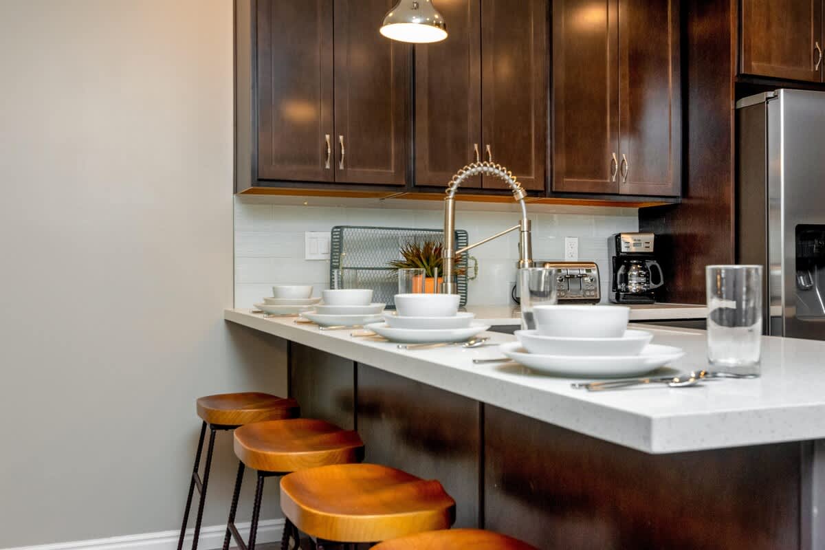 Kitchen bar and sink