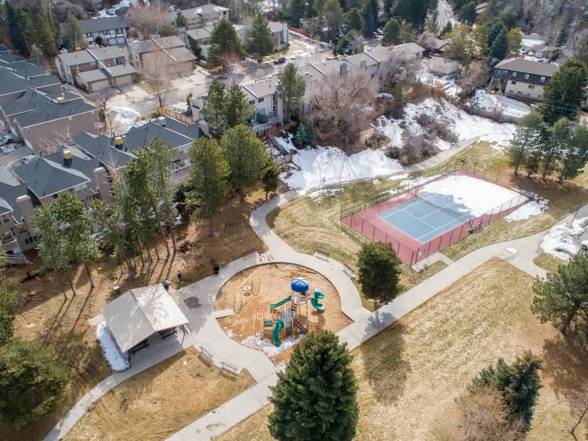 Walk to city park and play tennis or run around