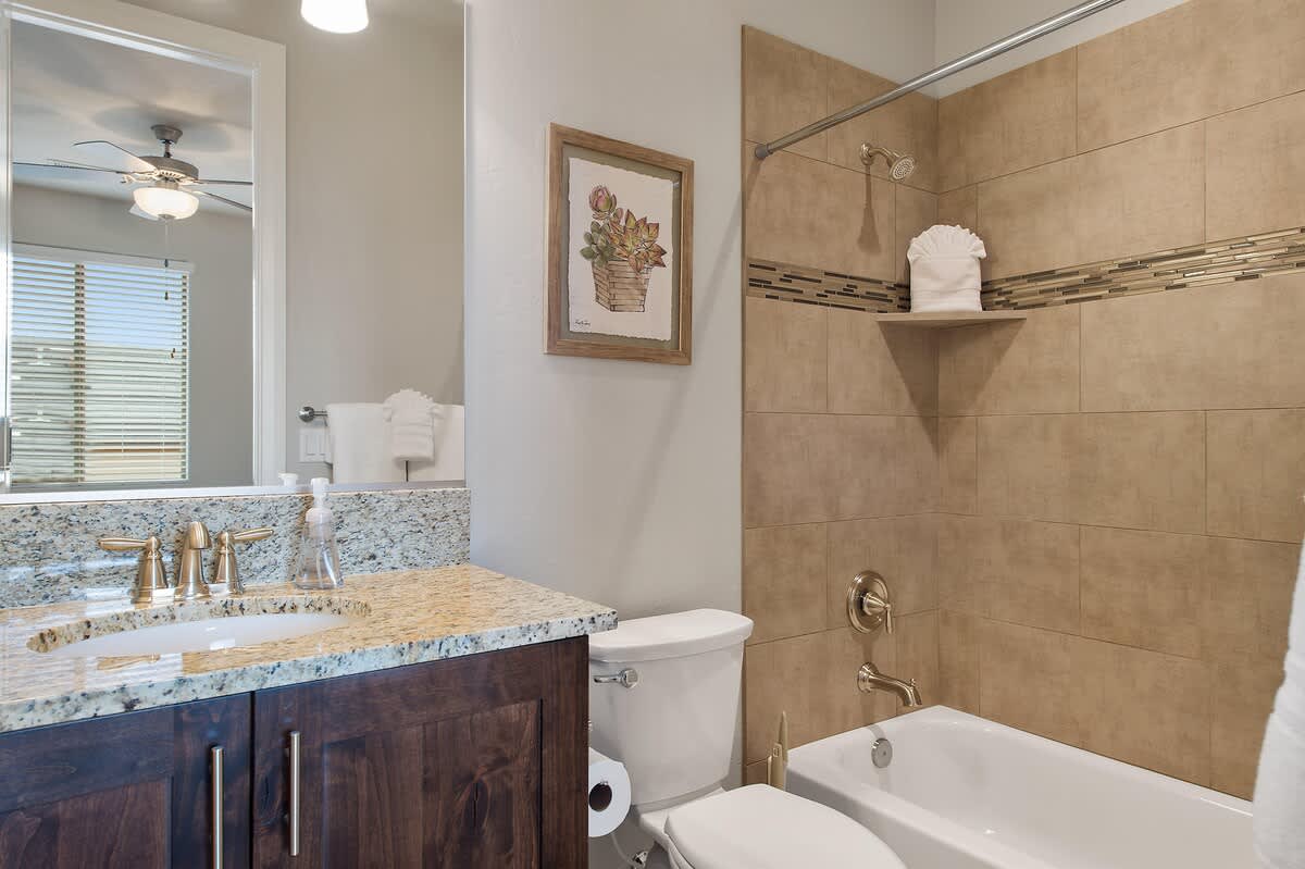 Master bathroom 3 upstairs with tub/shower combo