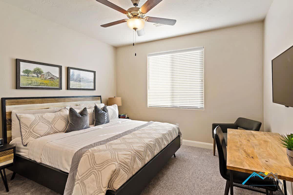 1 of 7 king master bedrooms with private baths and TVs