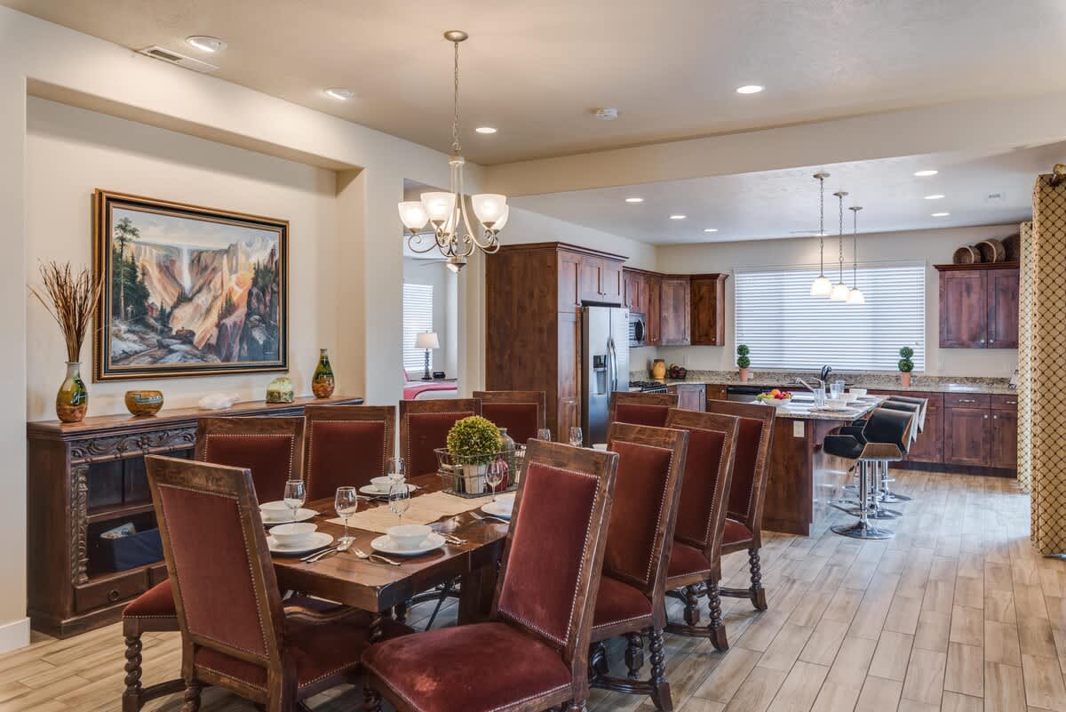 Open concept layout makes for perfect gathering space