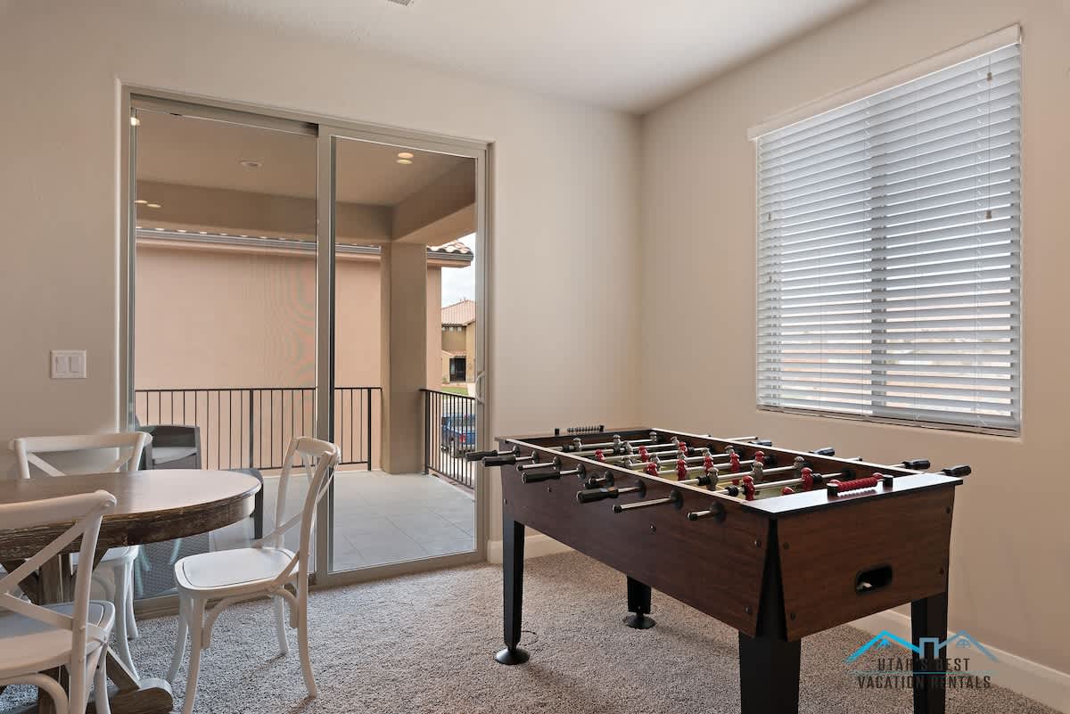  Foosball table upstairs family room for endless fun