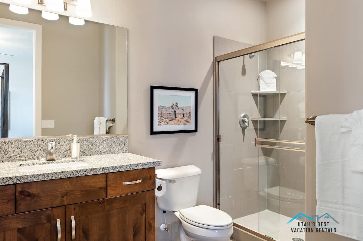 Bathroom for bedroom 3 with walk-in shower