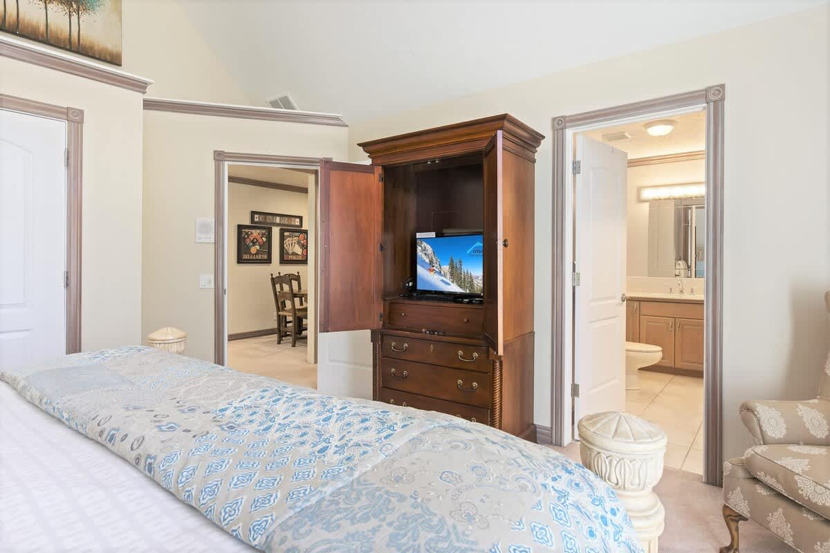 Jr. Master on 2nd level with TV and private bathroom