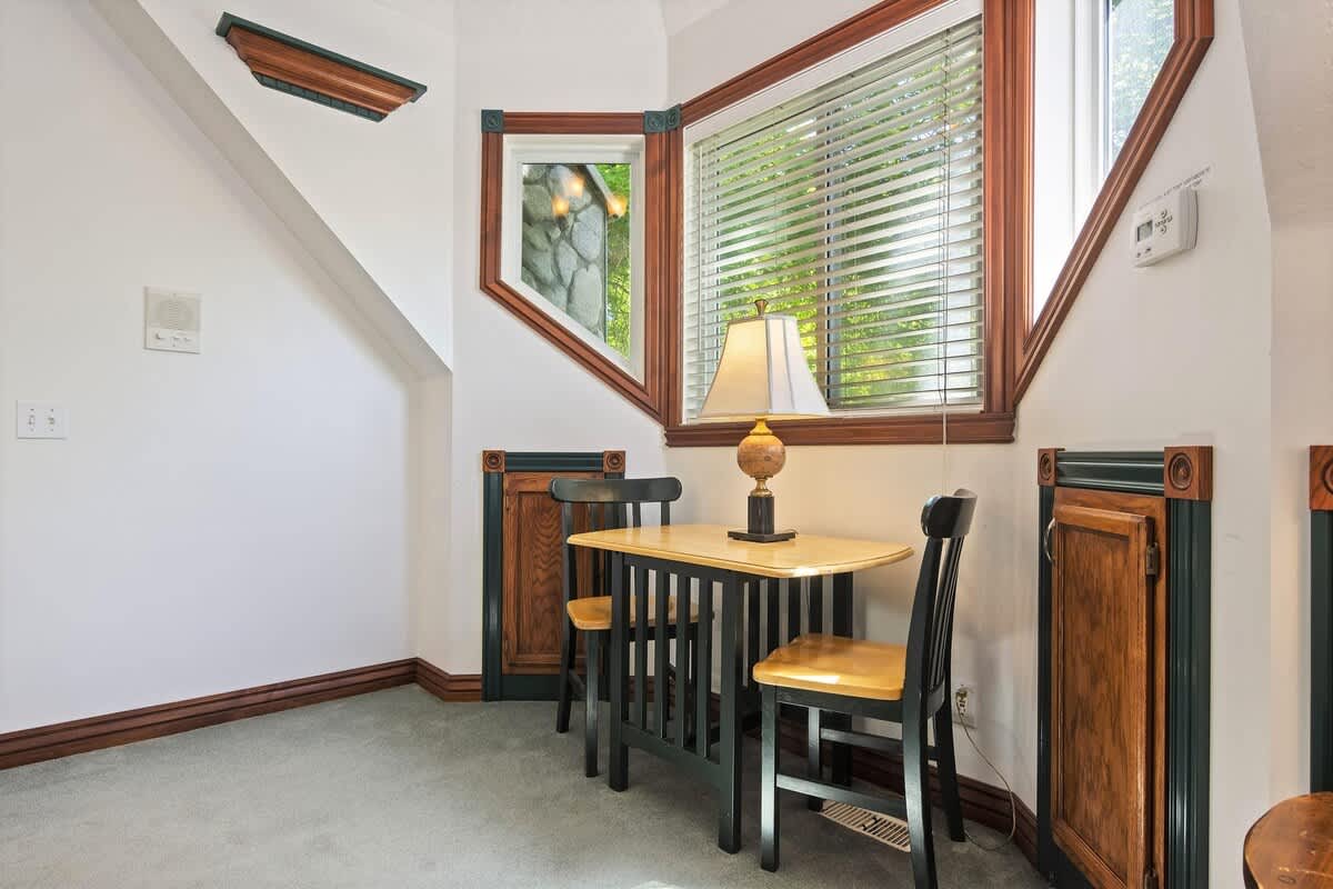 Small dining table for 2 in the guest house