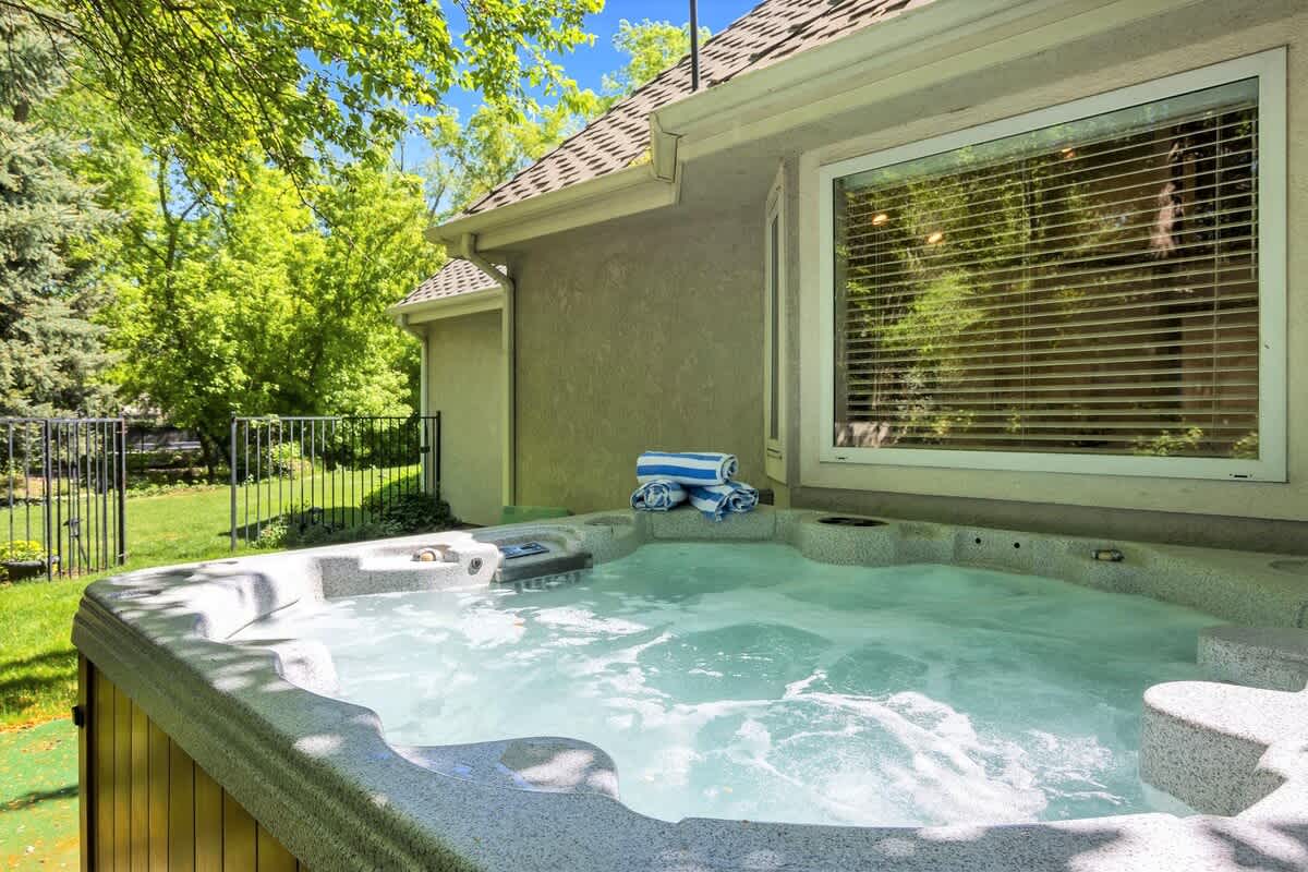 Relax day or night in shaded garden bliss