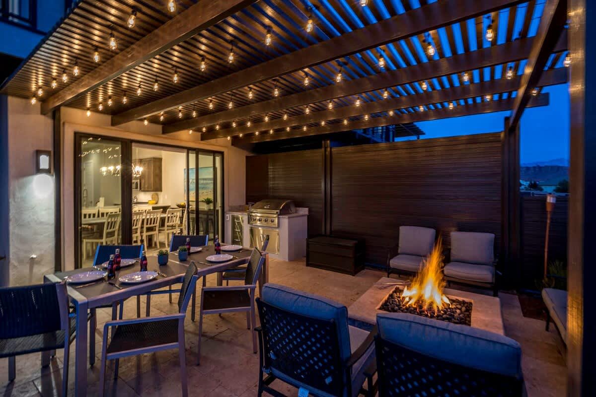 Spend evenings enjoying meals and relaxing poolside