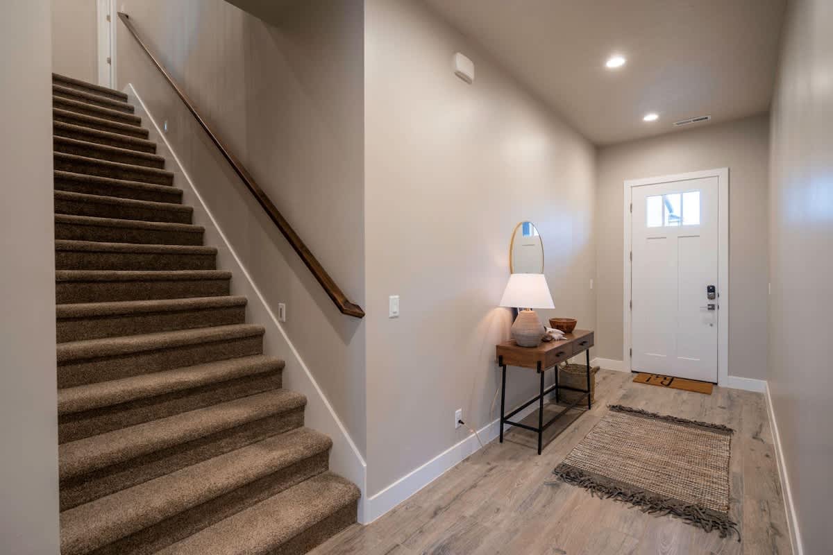 Entry foyer and stairs