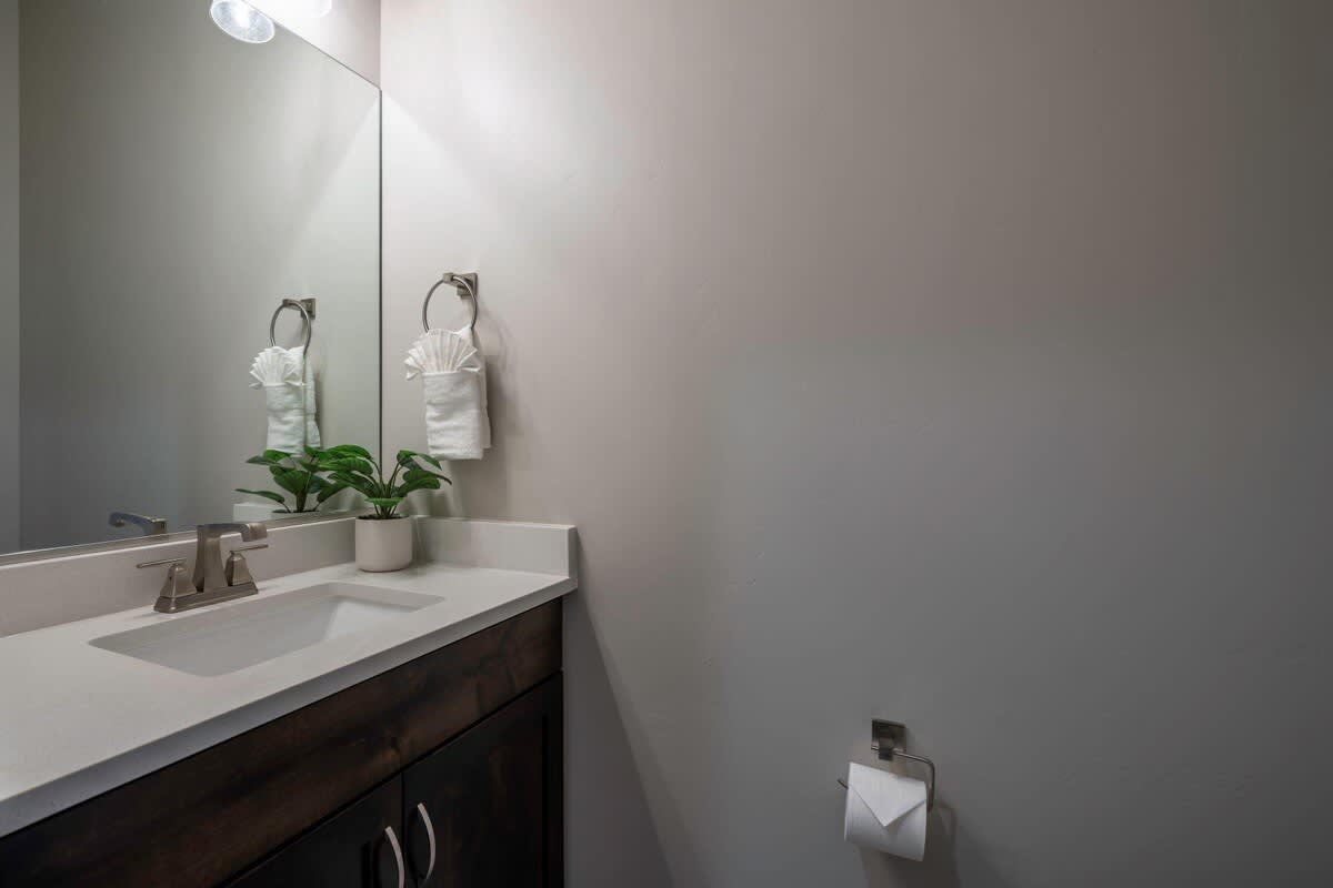 Half bathroom on main floor
