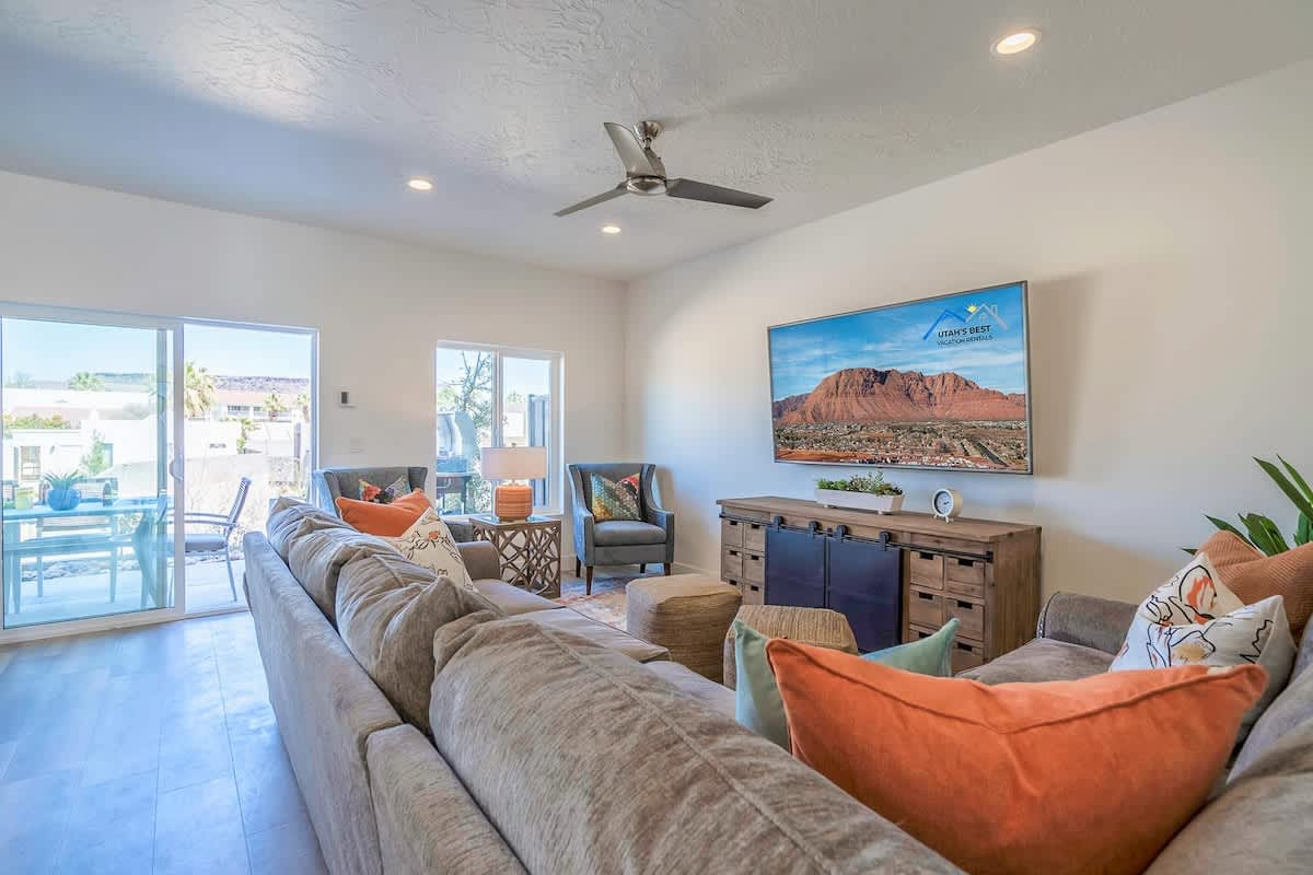 Beautiful comfortable space to relax with a private patio