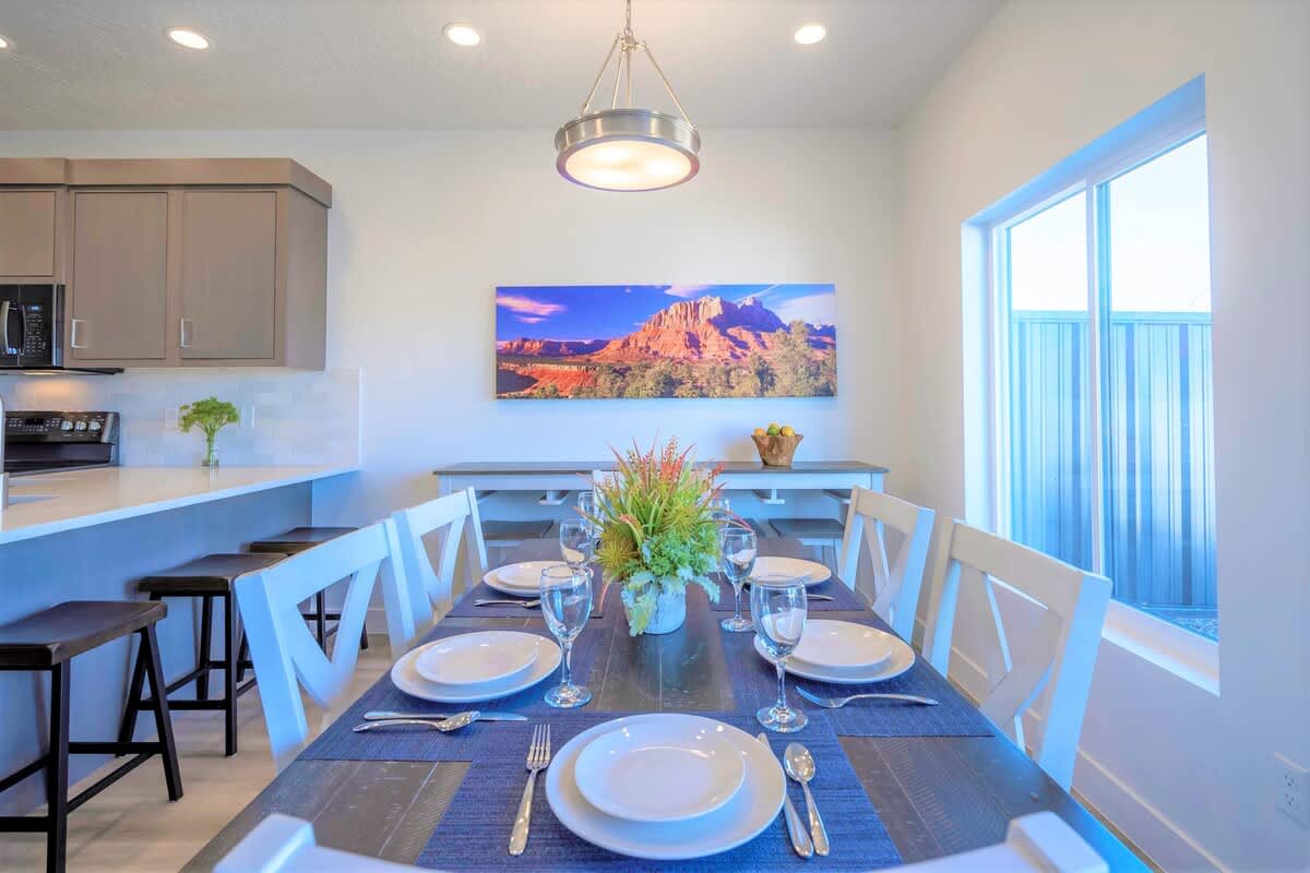 Dining table and 2 bars seat 14