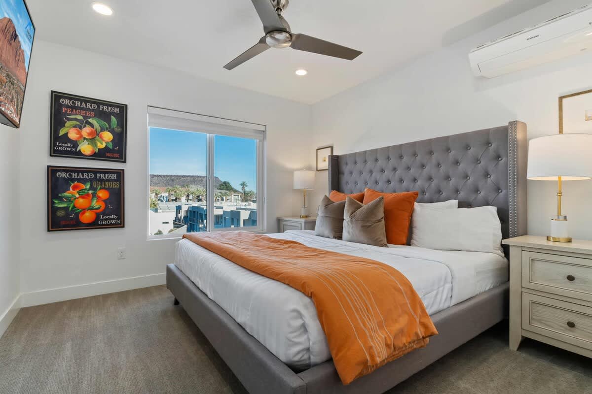 Bedroom with king bed