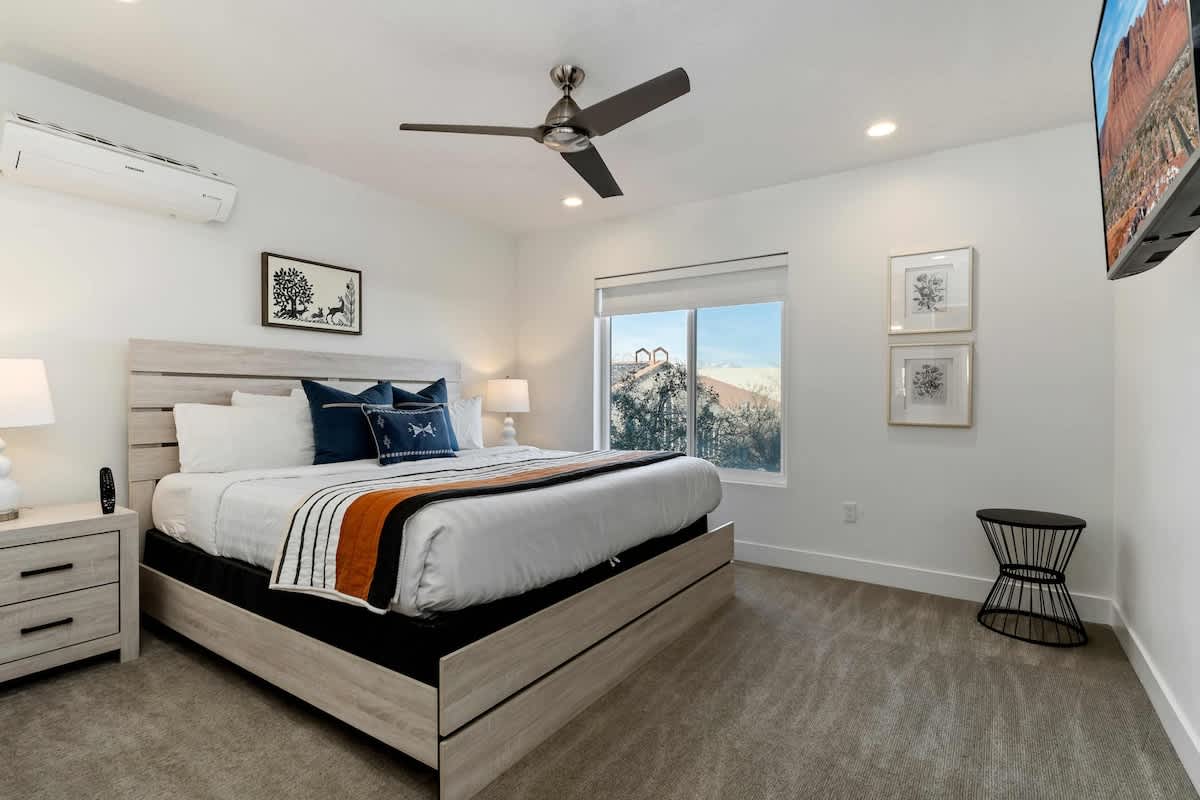 Bedroom with king bed