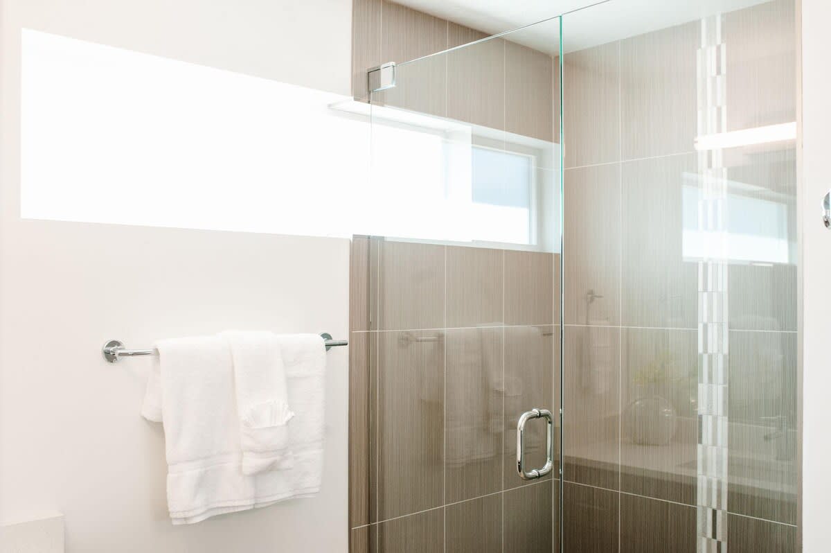 Beautiful modern master bathroom shower