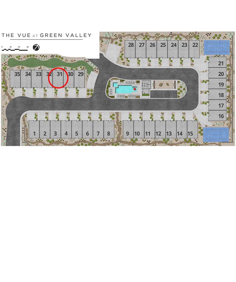 Map of community and location of home #31