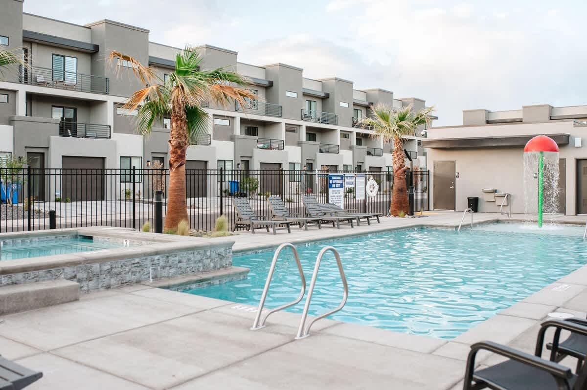 Relax poolside together in beautiful Green Valley