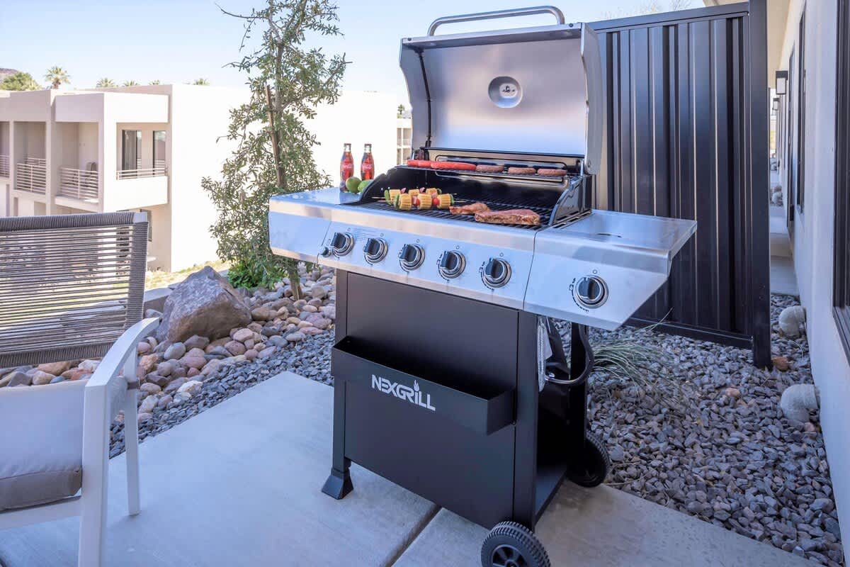 House #19 back patio with BBQ