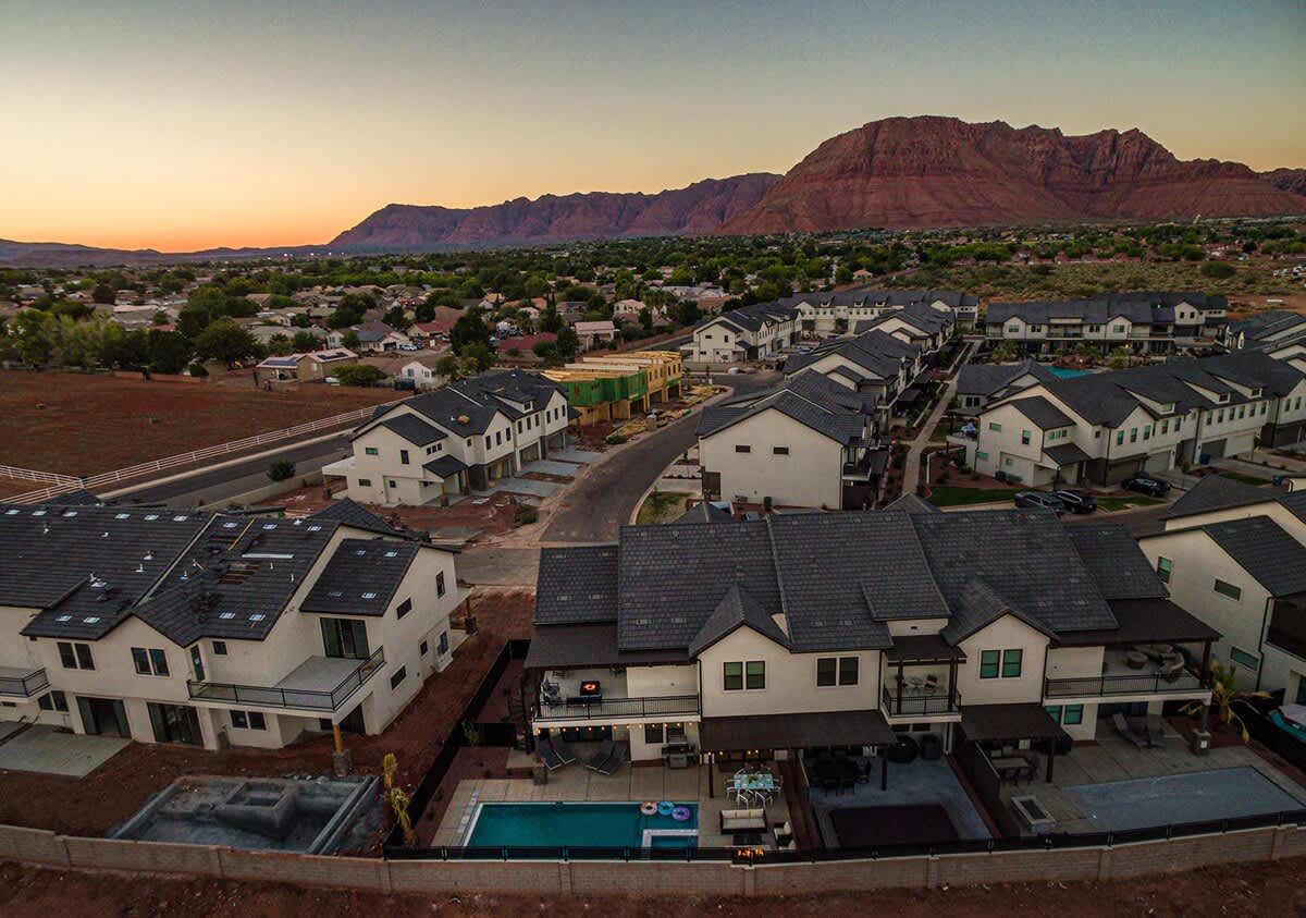 Gorgeous evening setting sunsets