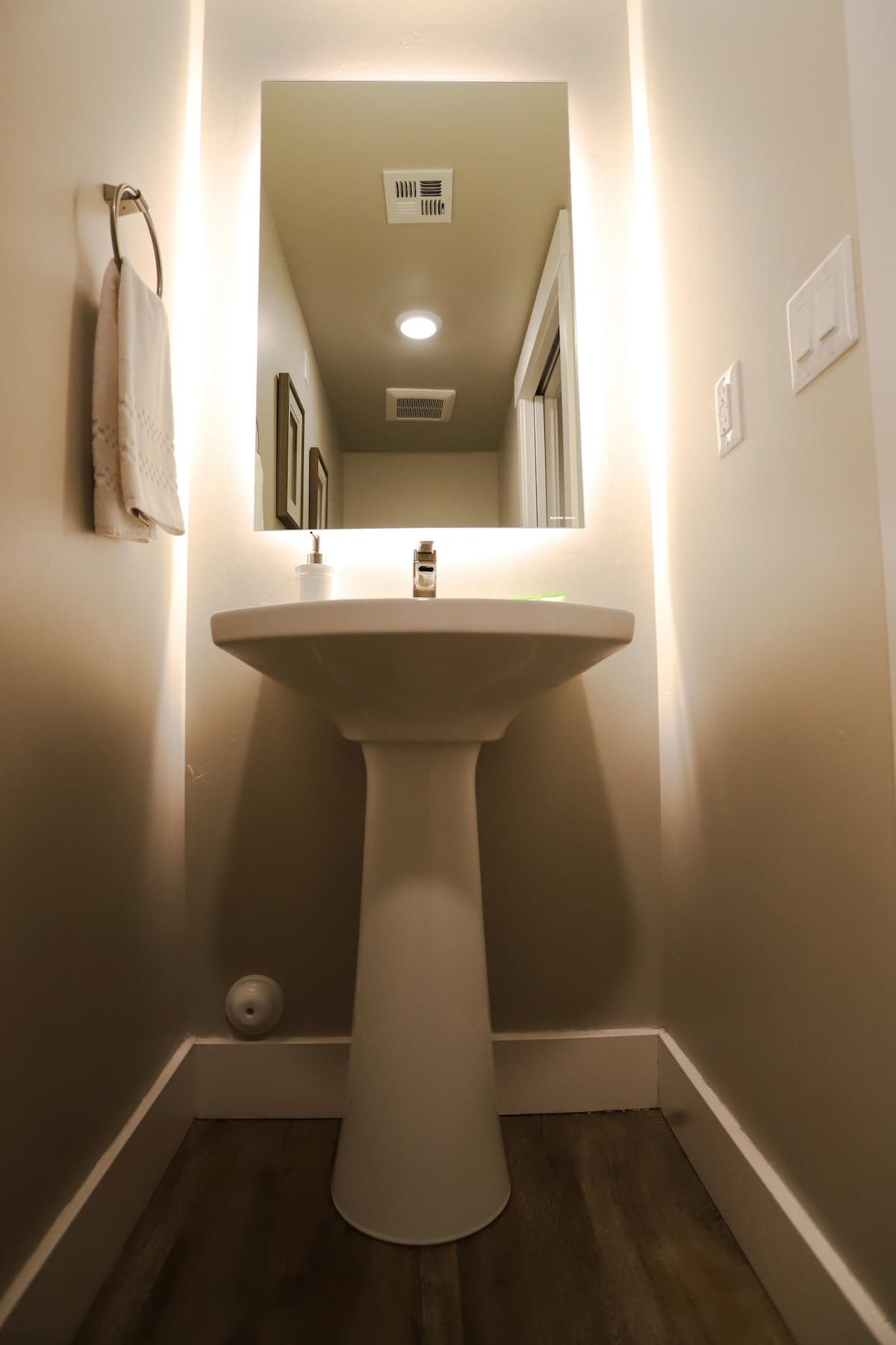 1/2 bath across from bunk room