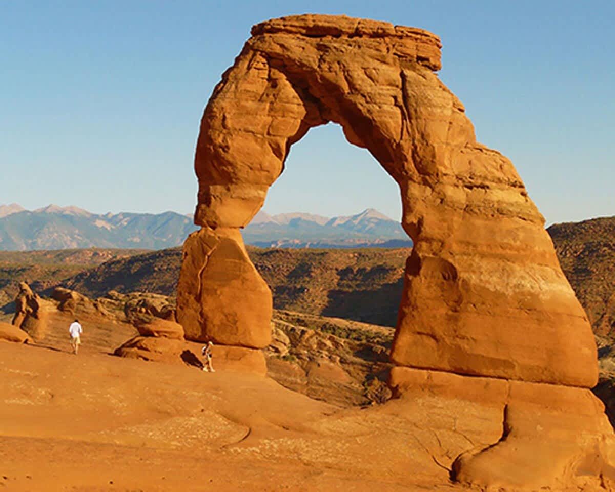 Delicate Arch in Arches National Park nearby