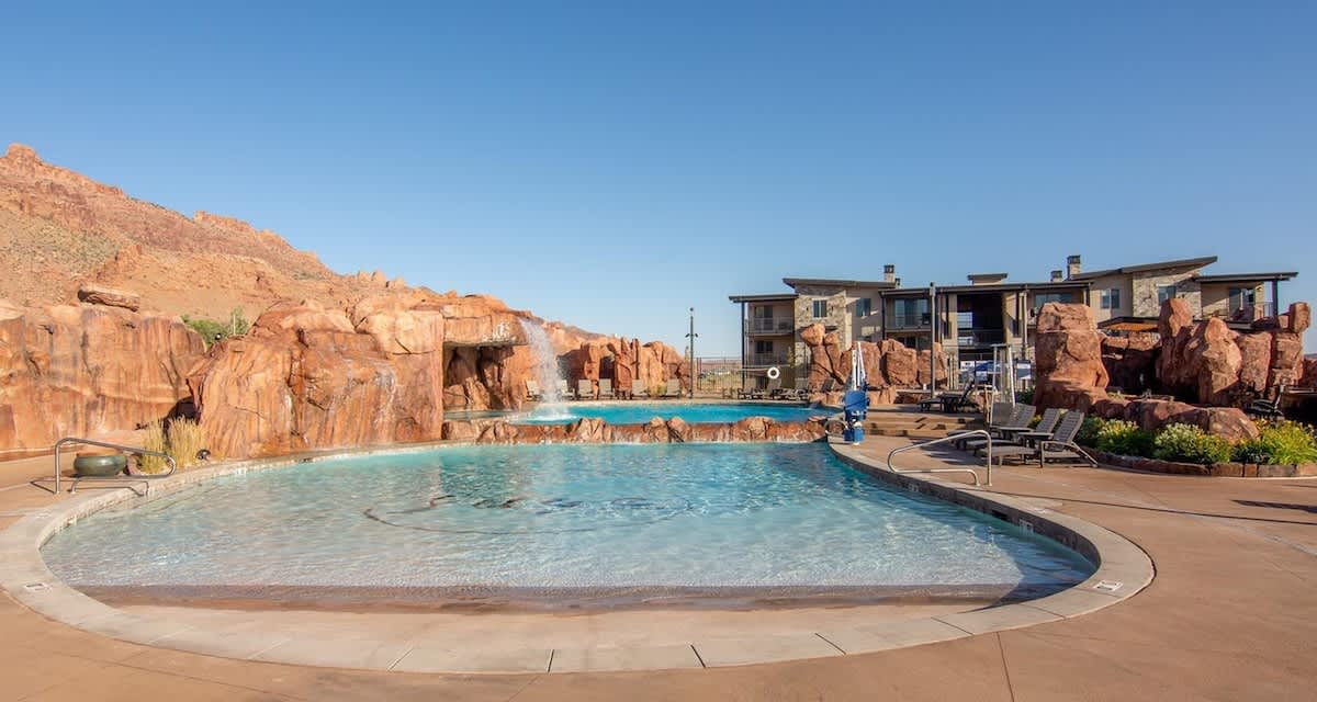 Lounge poolside and enjoy Moab