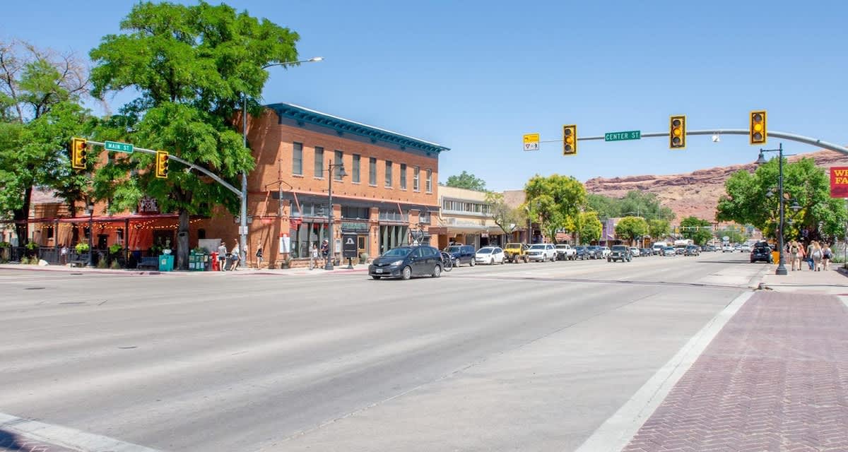 Downtown Moab nearby