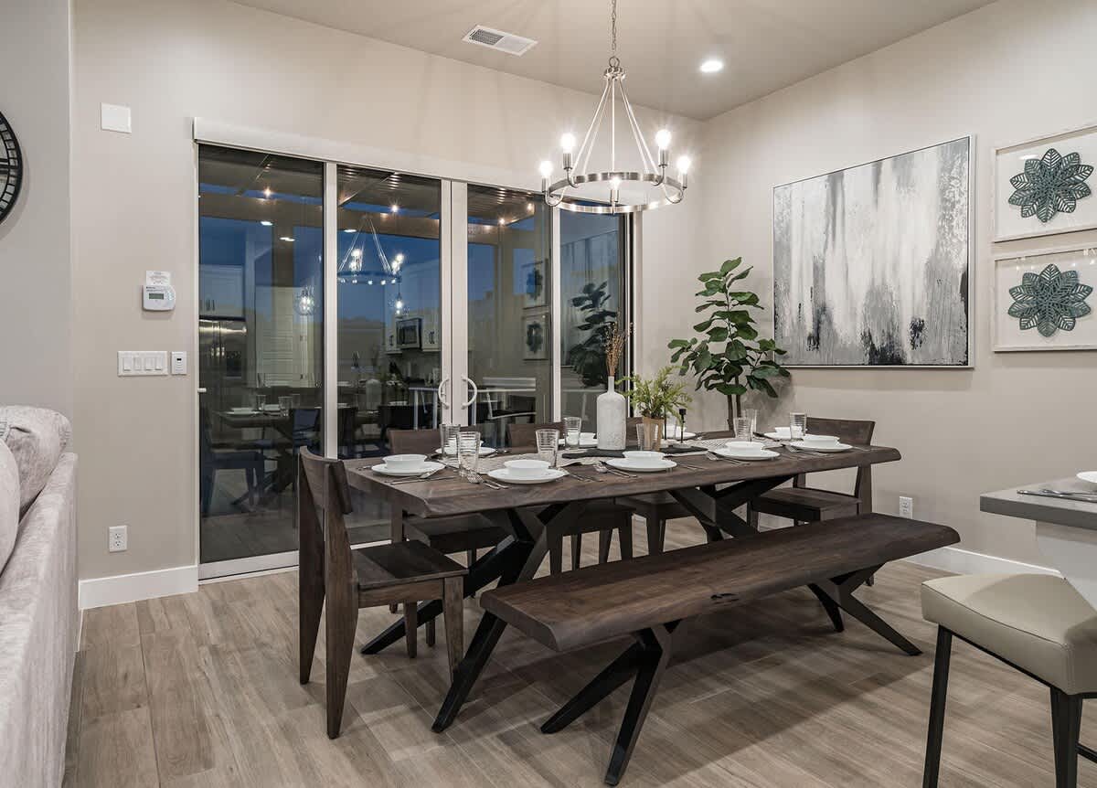 Dining table with 8-9 place settings