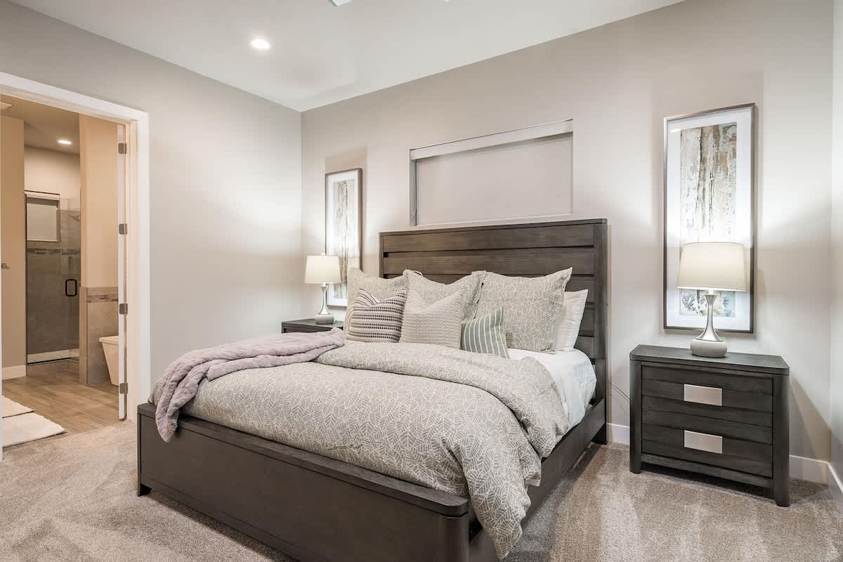 Master bedroom with king bed
