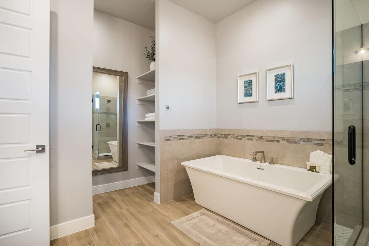 You will love a relaxing bath in this amazing tub