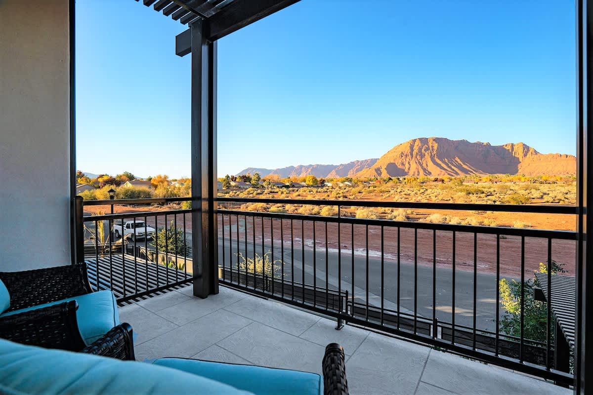 Sunrises from the master balcony are breathtaking