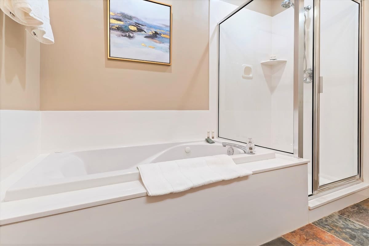Master bathroom tub and shower