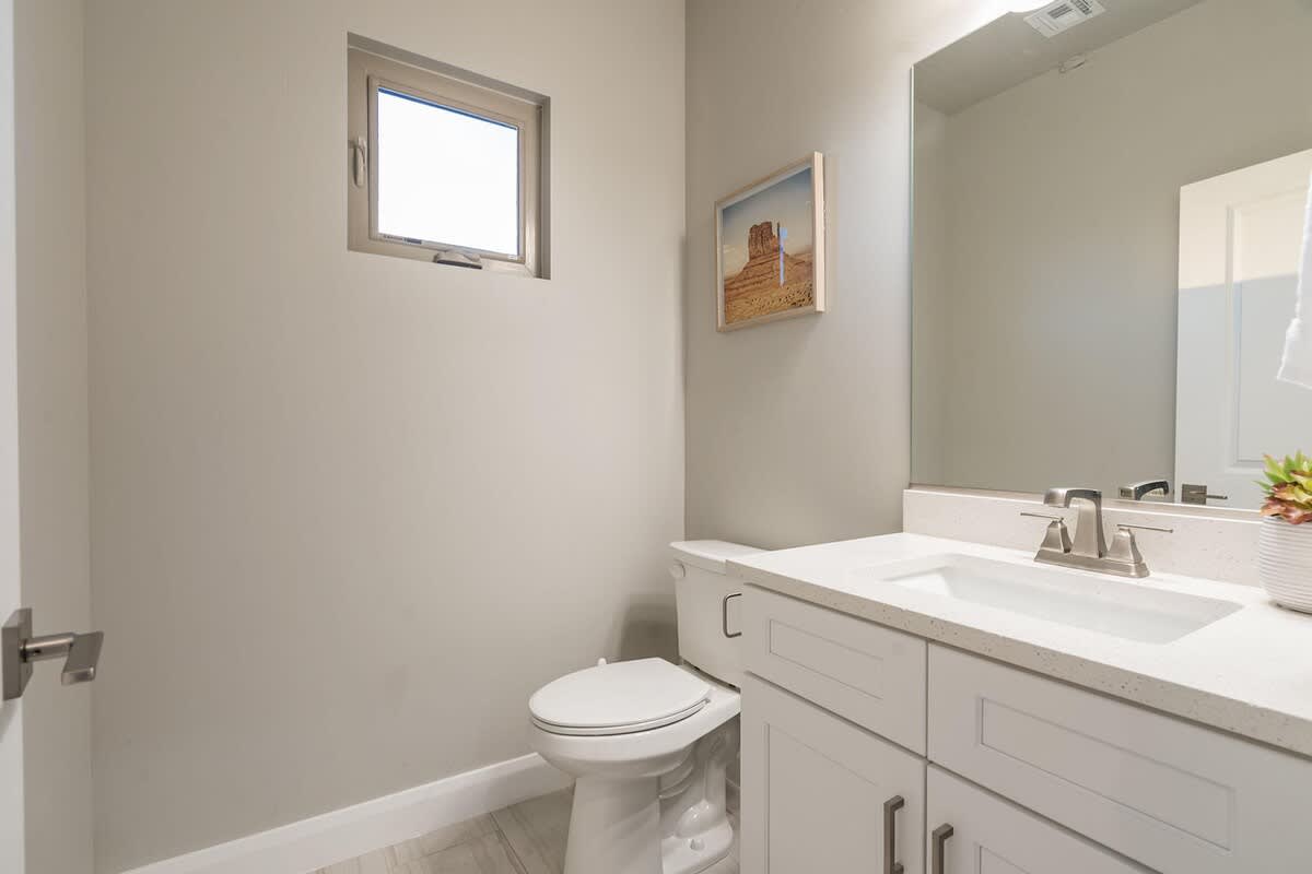 Half bathroom on main level