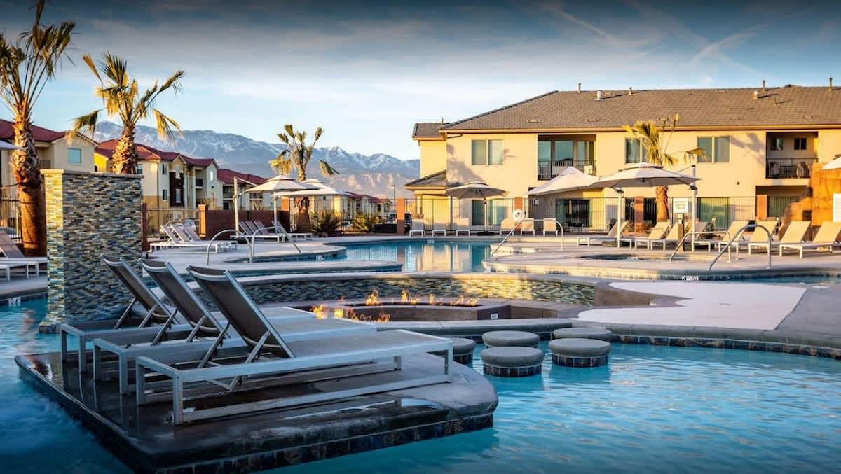 Lounge poolside at your home or at the community pool