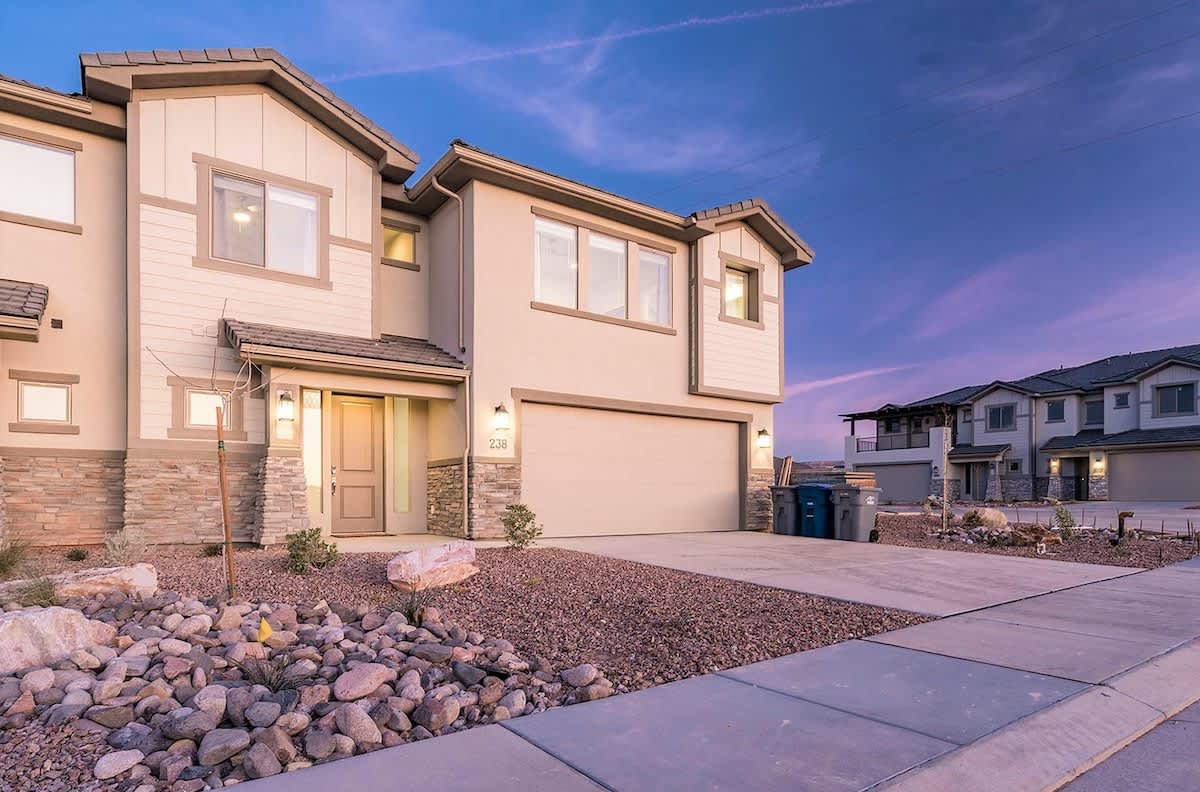End unit 2-story home with 2-car garage