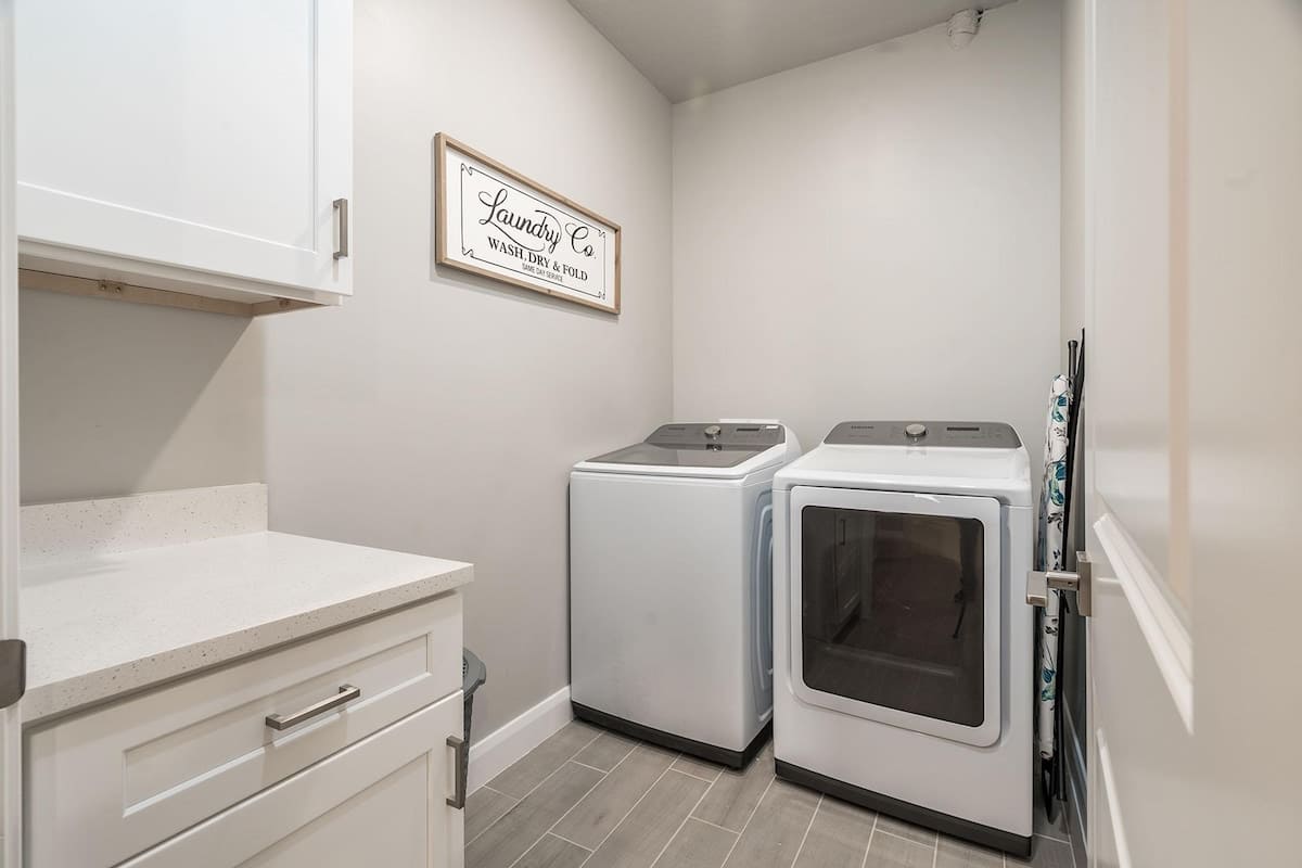 Laundry room on main level